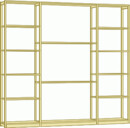 Ref: PR675139, Size: 248h x 264w x 40d cm, Price: £605.17 Shelving Plan 675139